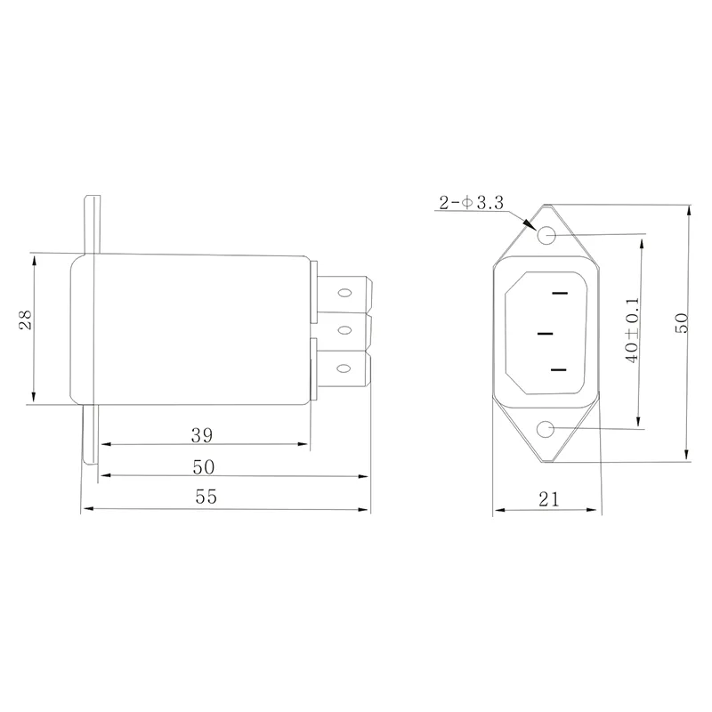 DAI1 IEC input filter module